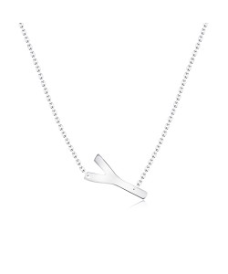 Letter Y Silver Necklace SPE-5539